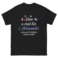 Thumbnail for T-shirt Normandes & Bretonnes noir - clin d'œil entre Normandes et Bretons