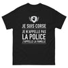 T-shirt Corse noir - je suis Corse