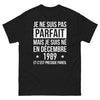 T-shirt Nostalgie noir face - né en décembre 1989