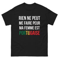 Thumbnail for T-shirt Portugaise noir - Rien ne peut me faire peur
