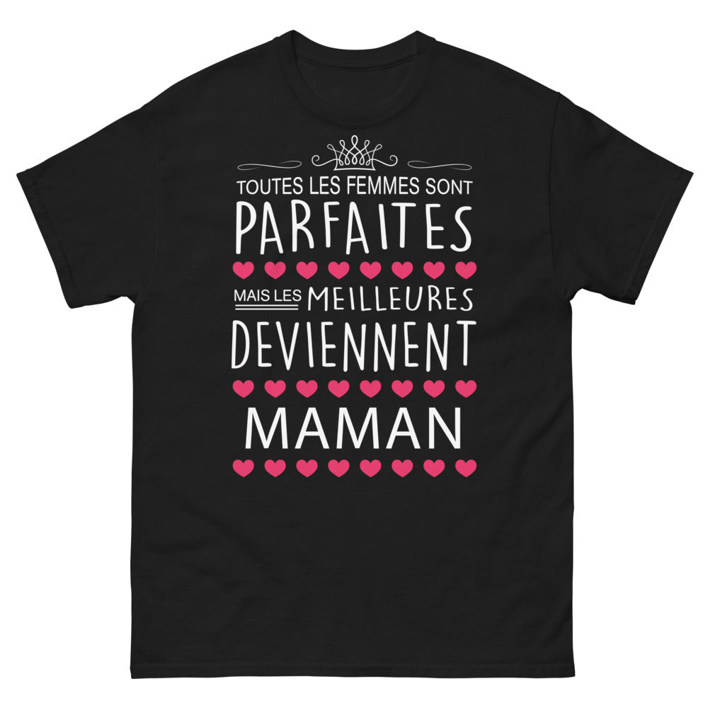 T-shirt Maman noir - toutes les femmes sont parfaites