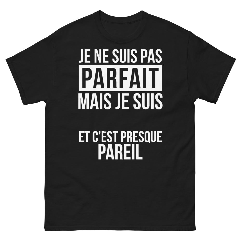 T-shirt Bretagne noir - Je ne suis pas parfait mais je suis Breton