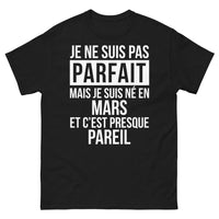 Thumbnail for T-shirt Mars noir - Né en Mars, presque parfait