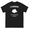 T-shirt Roumanie noir - Là où mon histoire commence