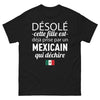T-shirt Mexicain noir - déclaration d'amour audacieuse