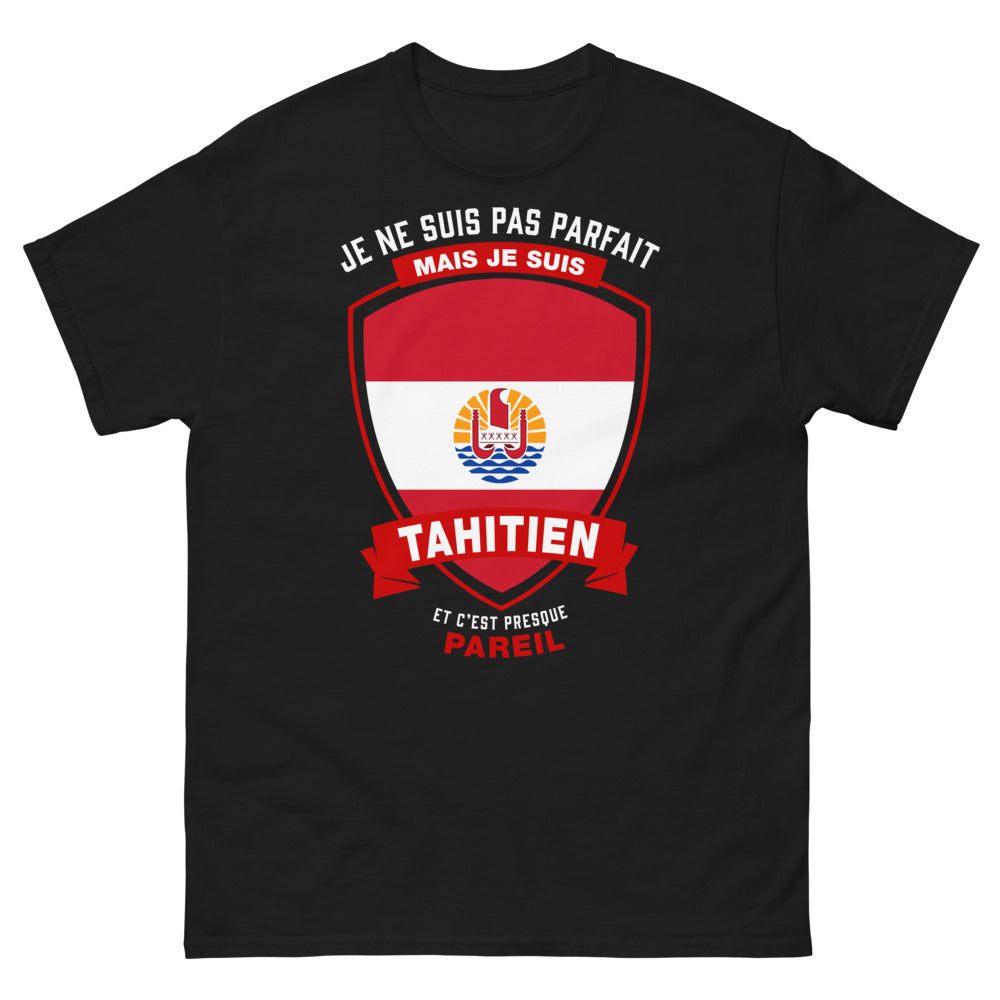 T-shirt Tahiti noir - imparfait mais tahitien