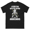 T-shirt Ardèche noir - calme ardéchois