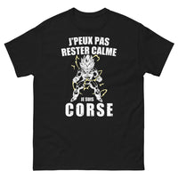 Thumbnail for T-shirt Corse noir - Je peux pas rester calme
