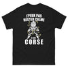 T-shirt Corse noir - Je peux pas rester calme