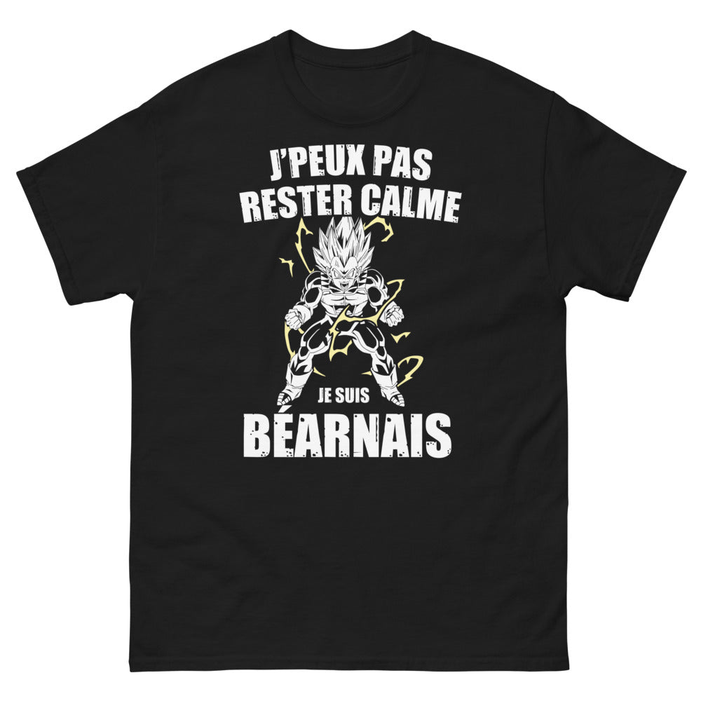 T-shirt Béarnais noir - je ne peux pas rester calme