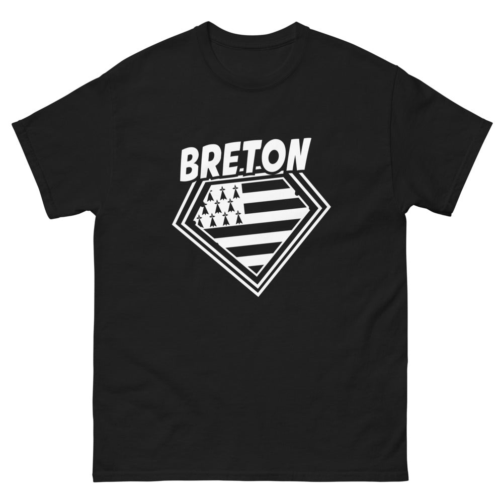 T-shirt Bretagne noir - Breton fier et sombre