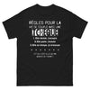 T-shirt vie de couple tchèque noir - Règles pour la vie de couple avec une Tchèque