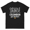T-shirt Colombie noir - Cette fille est déjà prise par un Colombien qui déchire