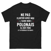 Thumbnail for T-shirt Pologne noir face - fier de mon Polonais