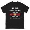 T-shirt Normandie noir - ne pas flirter