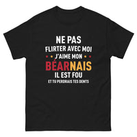Thumbnail for T-shirt Béarnais noir - Ne pas flirter avec mon Béarnais