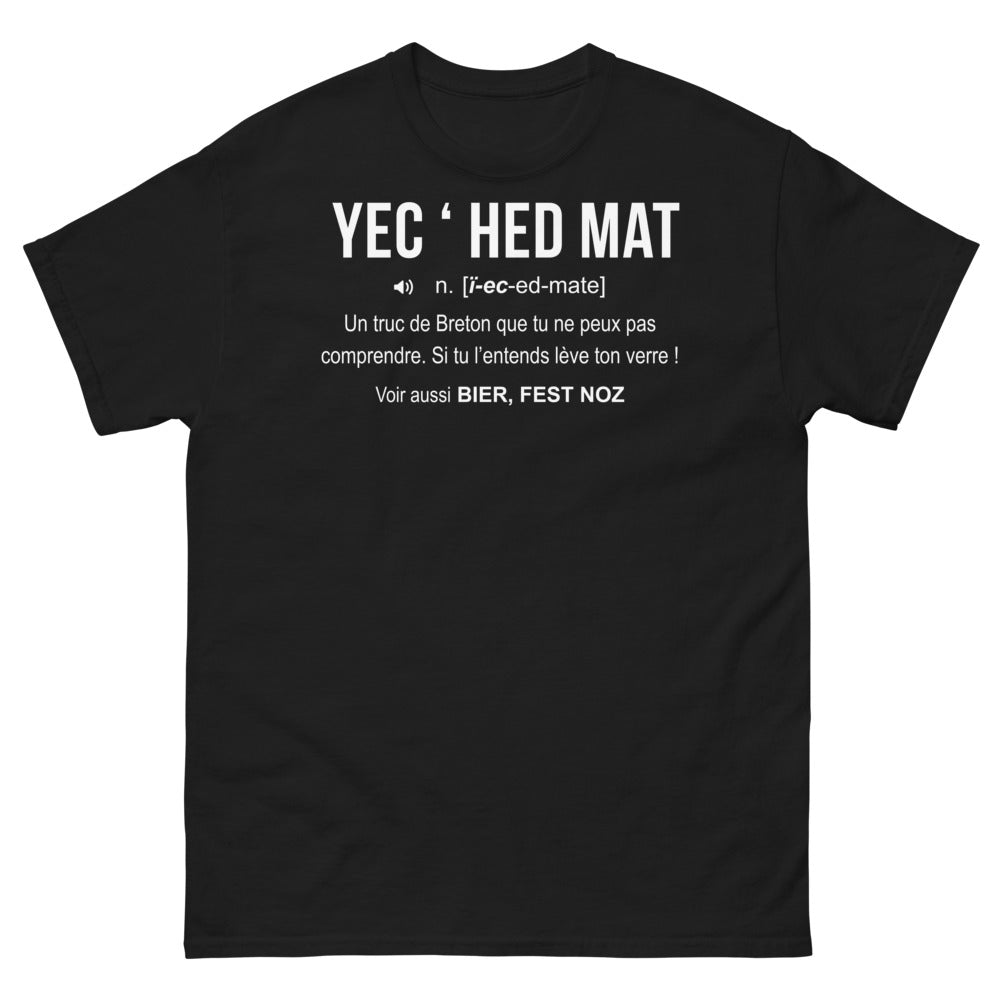 T-shirt breton noir - Yec'hed Mat - À vos pintes