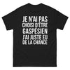 T-shirt Gaspésien noir - clin d'œil à vos racines