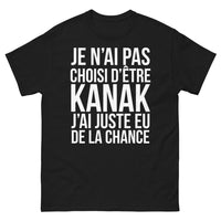 Thumbnail for T-shirt Kanak noir - Je n'ai pas choisi d'être Kanak