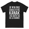 T-shirt Kanak noir - Je n'ai pas choisi d'être Kanak