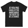 T-shirt Ardèche noir - Je n'ai pas choisi d'être Ardéchoise