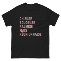 Thumbnail for T-shirt Réunionnaise noir - Chieuse Boudeuse Râleuse