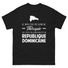 T-shirt République dominicaine noir - Pas besoin de thérapie