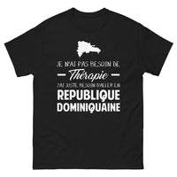 Thumbnail for T-shirt République Dominicaine noir - humour et voyage