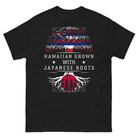 Thumbnail for T-shirt Hawaii noir - Hawaiian roots et racines japonaises