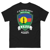 Thumbnail for T-shirt Kanak noir - presque parfait, humour