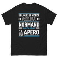 Thumbnail for T-shirt Normand noir - Un jour le monde parlera Normand