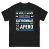 T-shirt Aveyronnais noir - Un jour le monde parlera aveyronnais