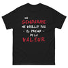 T-shirt gendarme noir - Un gendarme ne vieillit pas
