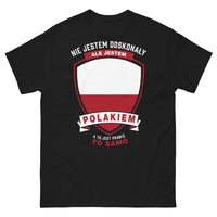 Thumbnail for T-shirt polonais noir - humour sur l'origine