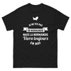 T-shirt Normandie noir face - clin d'œil normand