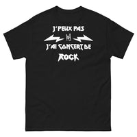 Thumbnail for T-shirt rock noir - Je peux pas, j'ai concert de rock