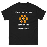 Thumbnail for T-shirt Dragon Balls noir - humour d'aventurier manga