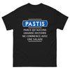 T-shirt Pastis FR noir - humour méridional