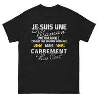 Thumbnail for T-shirt Maman normande noir face - maman normande, carrément plus cool