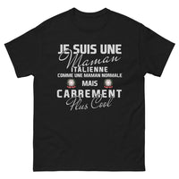 Thumbnail for T-shirt Maman italienne noir - maman italienne cool