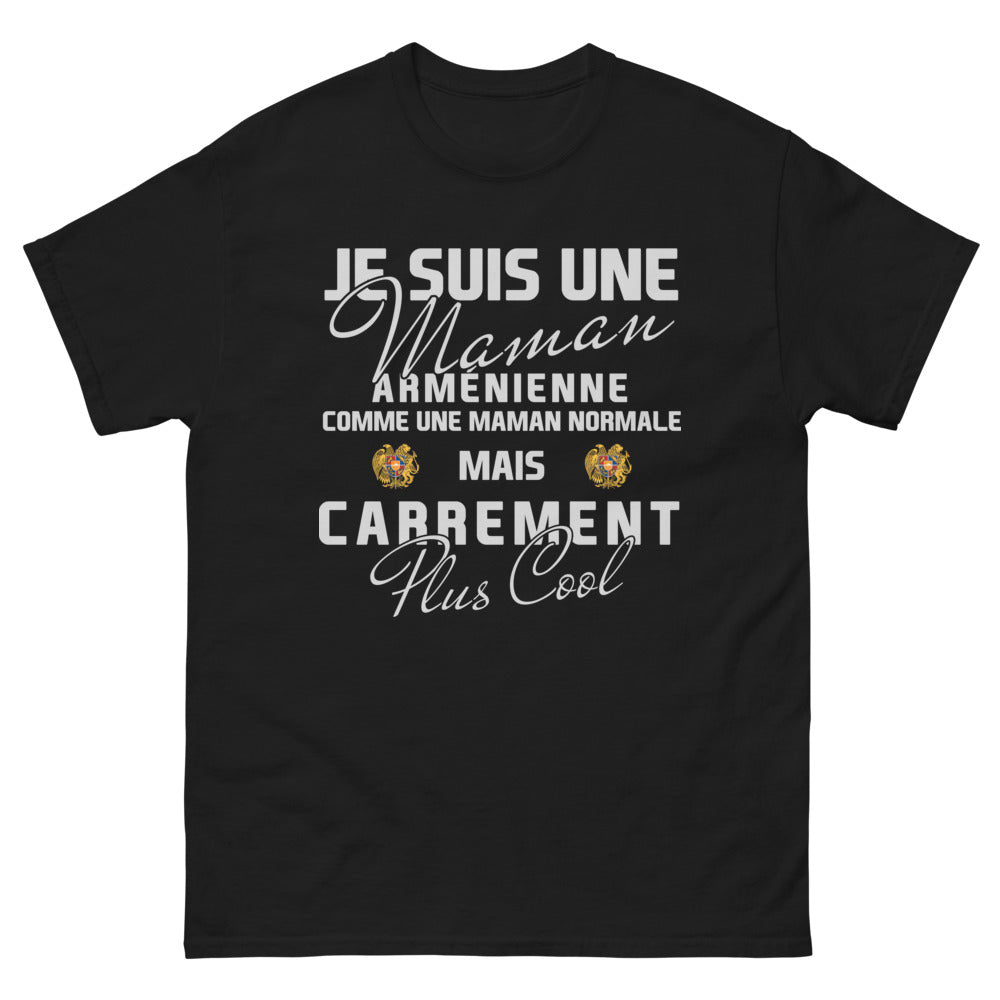 T-shirt maman arménienne noir - maman arménienne plus cool