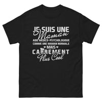 Thumbnail for T-shirt aide médico-psychologique noir - maman héroïne du quotidien