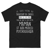 Thumbnail for T-shirt Mamans AMP noir - double casquette avec humour