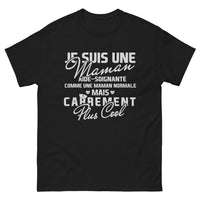 Thumbnail for T-shirt maman aide-soignante noir - héroïne du quotidien