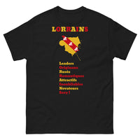 Thumbnail for T-shirt Lorraine noir - Leaders originaux et romantiques
