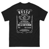 t-shirt russe noir - marque authentique, rêve secret