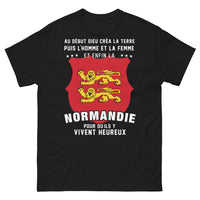 Thumbnail for T-shirt Normandie noir - clin oeil normand