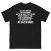 T-shirt Alsace noir - 2 sortes de personnes qu'il ne faut pas contrarier