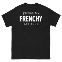 Thumbnail for T-shirt Attitude française noir - Excuse My Frenchy Attitude