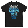T-shirt secrétaire noir - iceberg humour discret